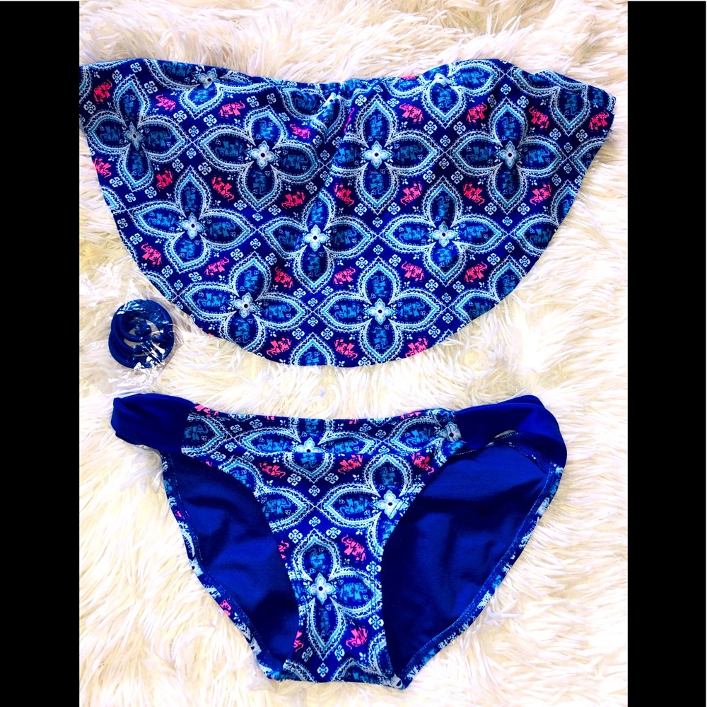 Strapless Pink Elephant Bikini🐘